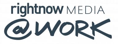 RightNow Media at Work logo.
