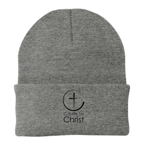 Knit Beanie - Embroidered - Image 2