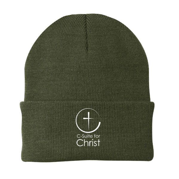 Knit Beanie - Embroidered - Image 3