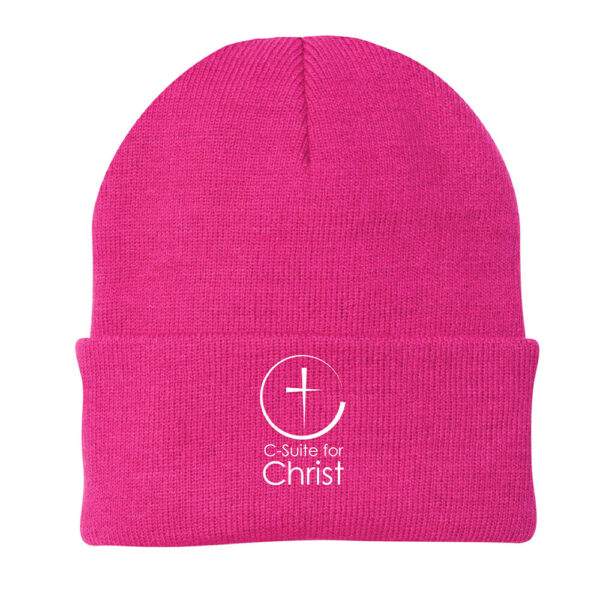 Knit Beanie - Embroidered - Image 4
