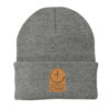 Knit Beanie - Leather Patch (Add Your Chapter Logo) - Image 2