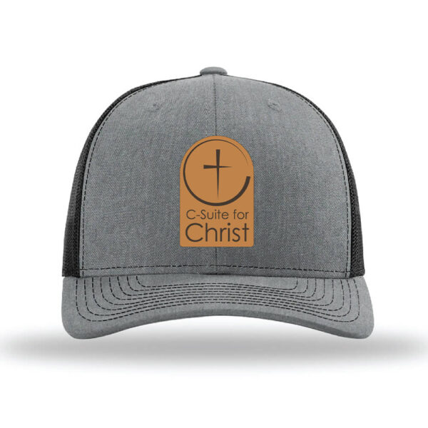 Trucker Hat - Leather Patch (Add Your Chapter Logo) - Image 4