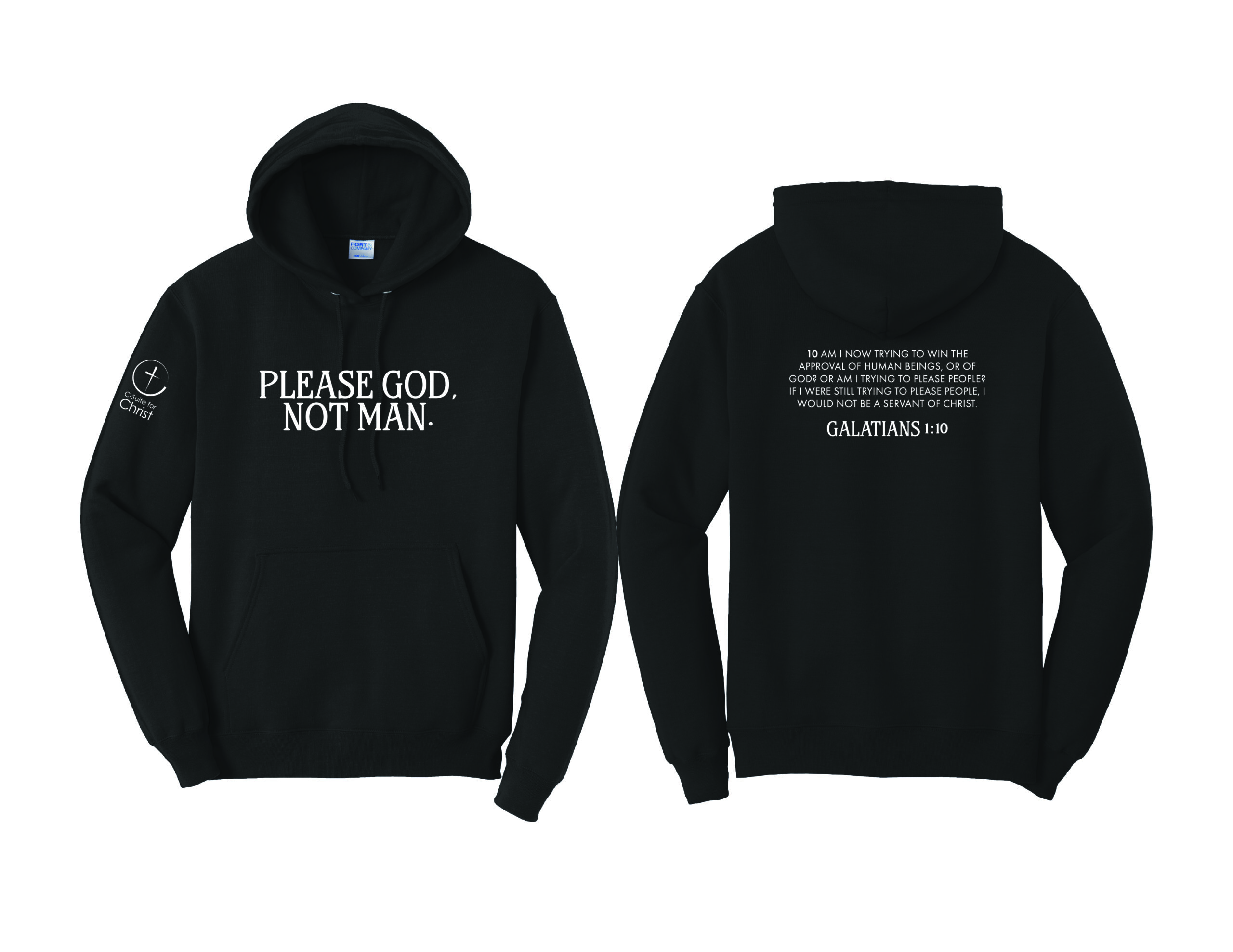 Please God Not Man Hooded Sweatshirt