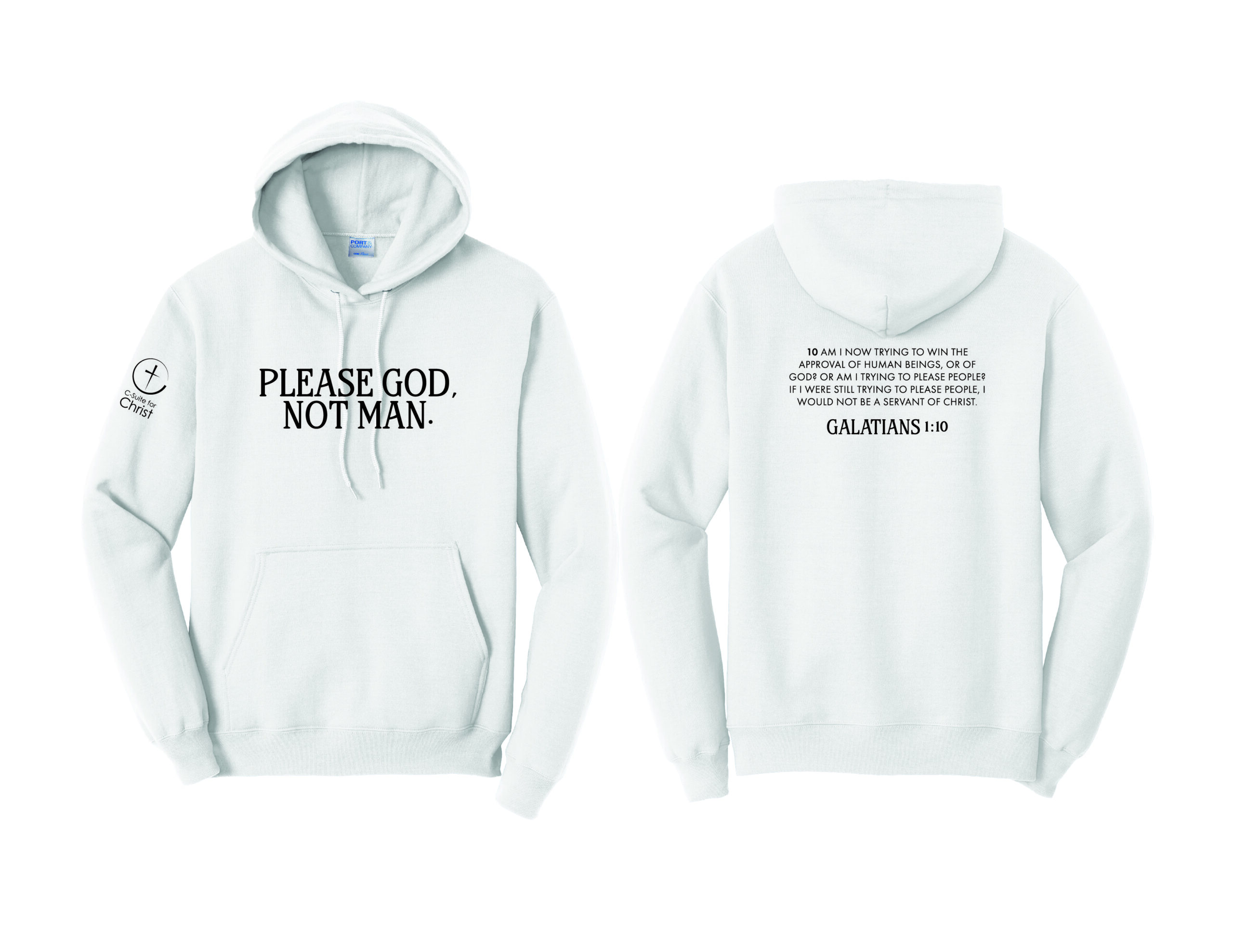 Please God Not Man Hooded Sweatshirt - Image 2